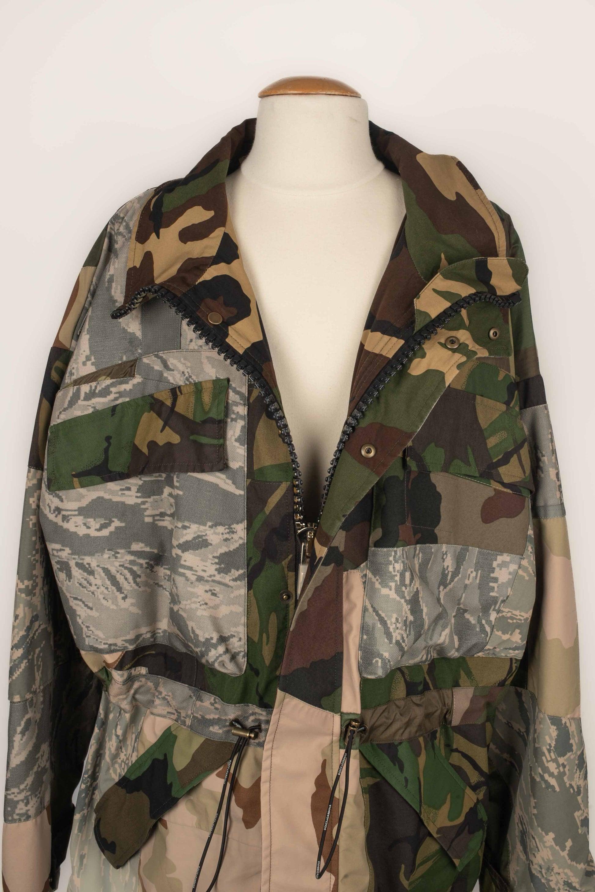 Dolce & Gabbana Parka pour hommes à trois camouflages en vente 6