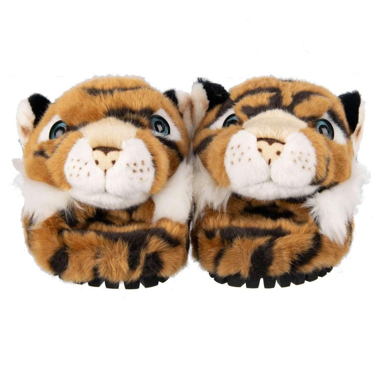 Dolce And Gabbana Tiger Faux Fur Shoes Slipper SAINT BARTH Brown 43 UK dolce-and-gabbana-tiger-faux-fur-shoes-slipper-saint-barth-brown-43-uk