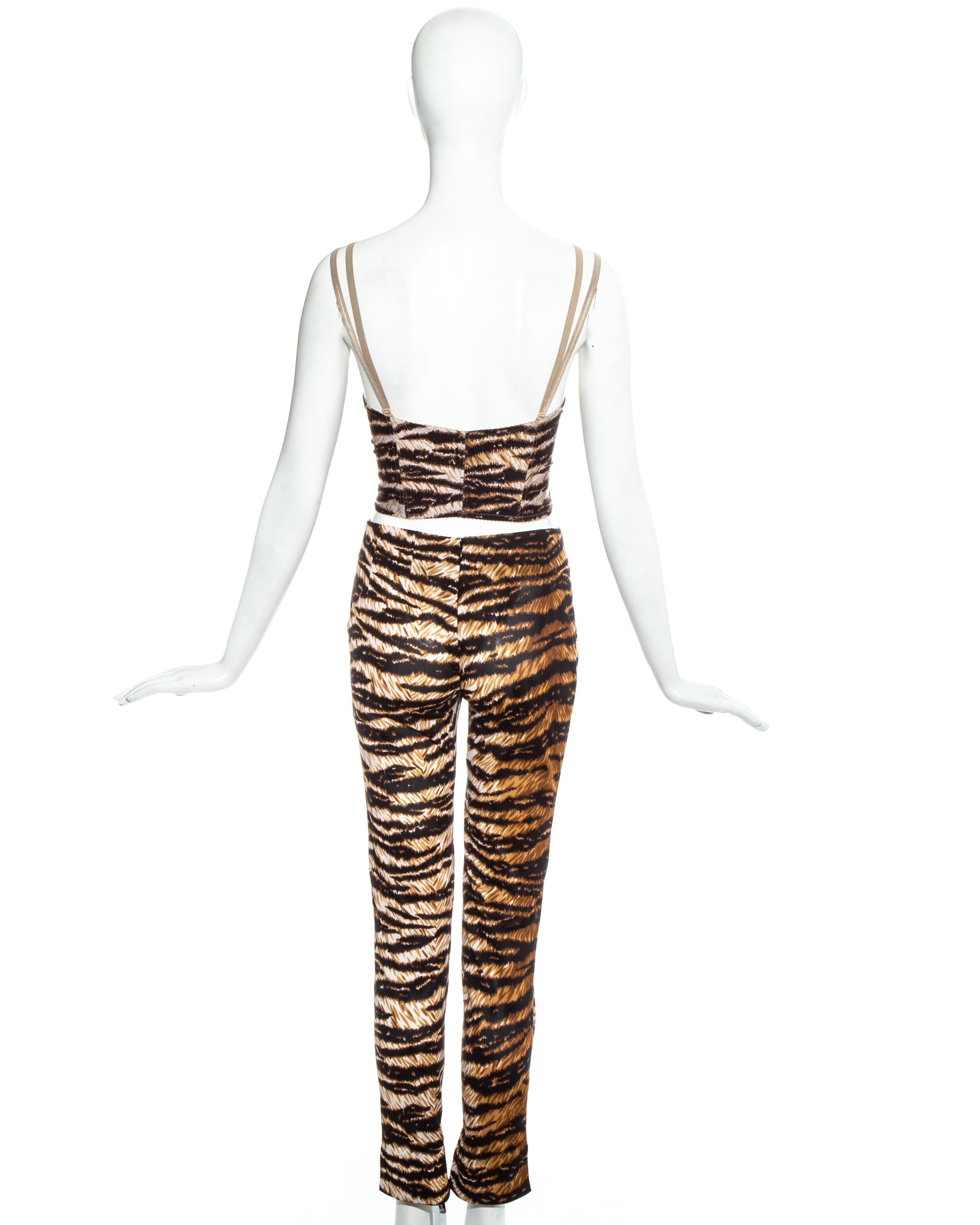 zebra print corset