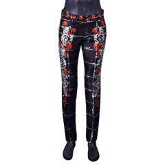 Dolce & Gabbana - Torero Carnation Silk Suit Black White 44