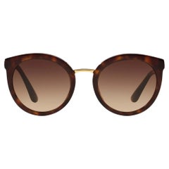 Lunettes de soleil rondes Dolce & Gabbana Tortoise