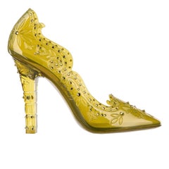 Dolce & Gabbana - Transparent Cinderella PVC Crystals Pumps Green 39.9