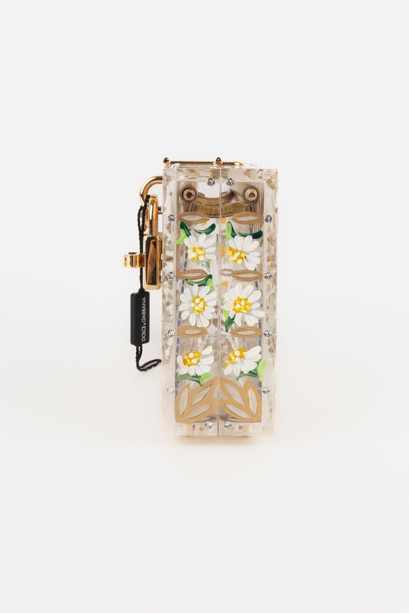 Dolce & Gabbana Transparent Lucite Purse In Excellent Condition For Sale In SAINT-OUEN-SUR-SEINE, FR