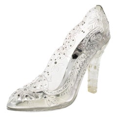 Dolce & Gabbana Transparent PVC Cinderella Swarovski Embellished Pumps Size 37.5