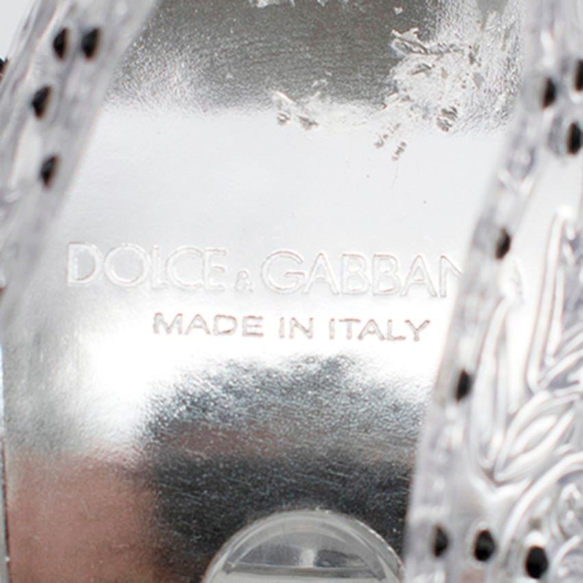 Dolce & Gabbana Transparent Strass Cinderella Pumps - Size EU 39 In New Condition In London, GB