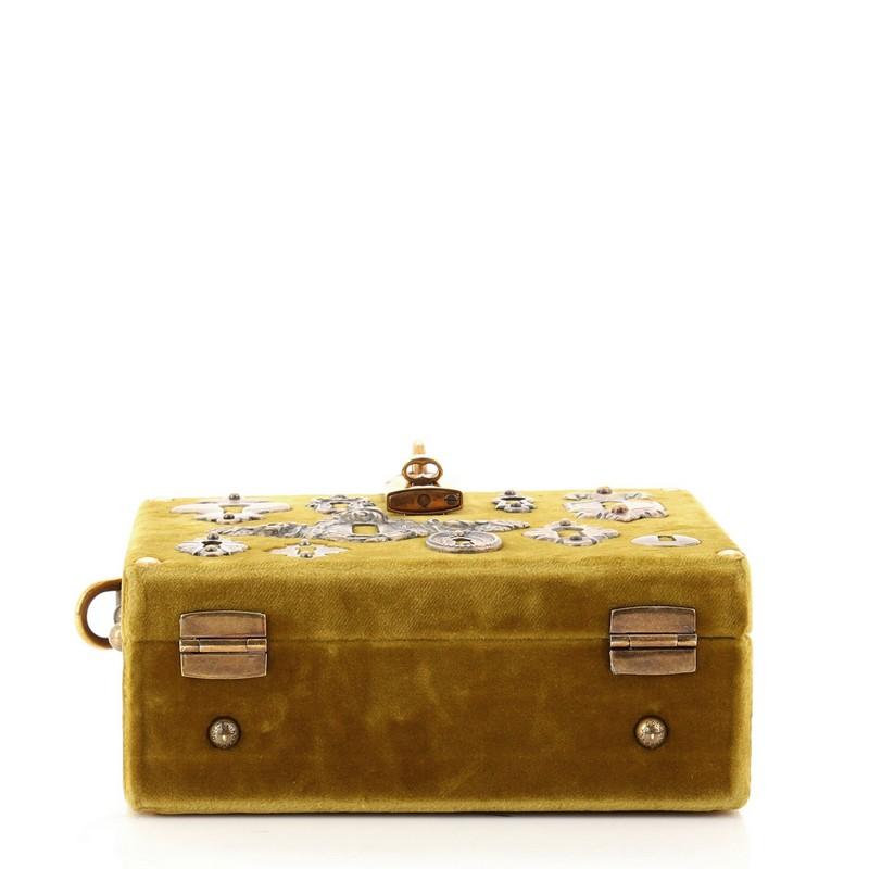 Women's or Men's Dolce & Gabbana Treasure Box Bag Embellished Velvet Small