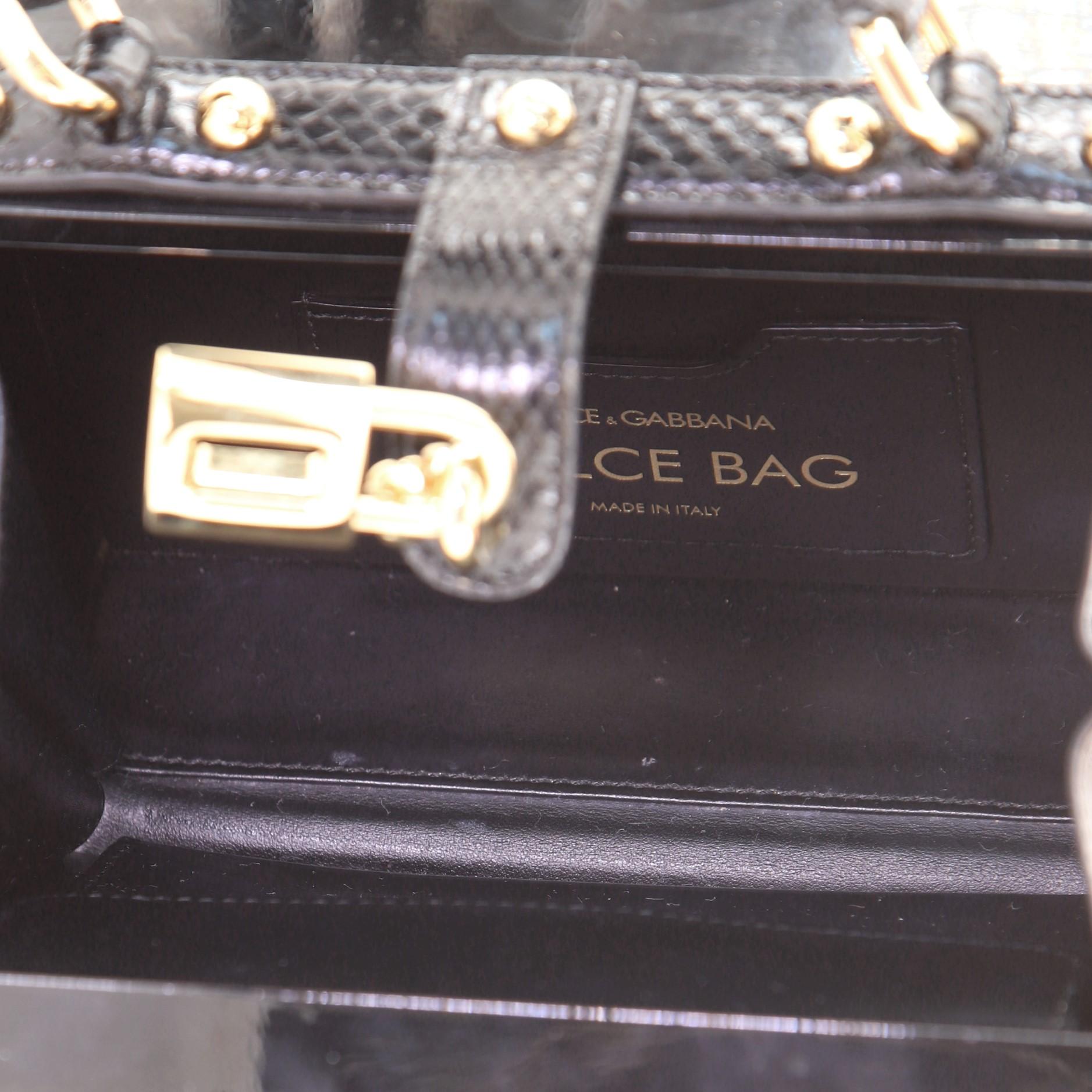 Dolce & Gabbana Schatzkasten-Tasche aus lackiertem Holz mit Schlangenhaut Klein für Damen oder Herren