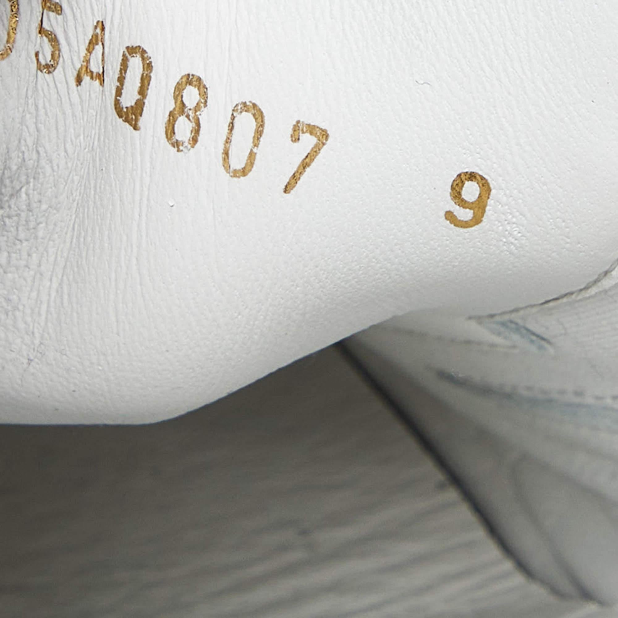 Dolce & Gabbana Tricolor Leather Graffiti Print Portofino Sneakers Size 43 4