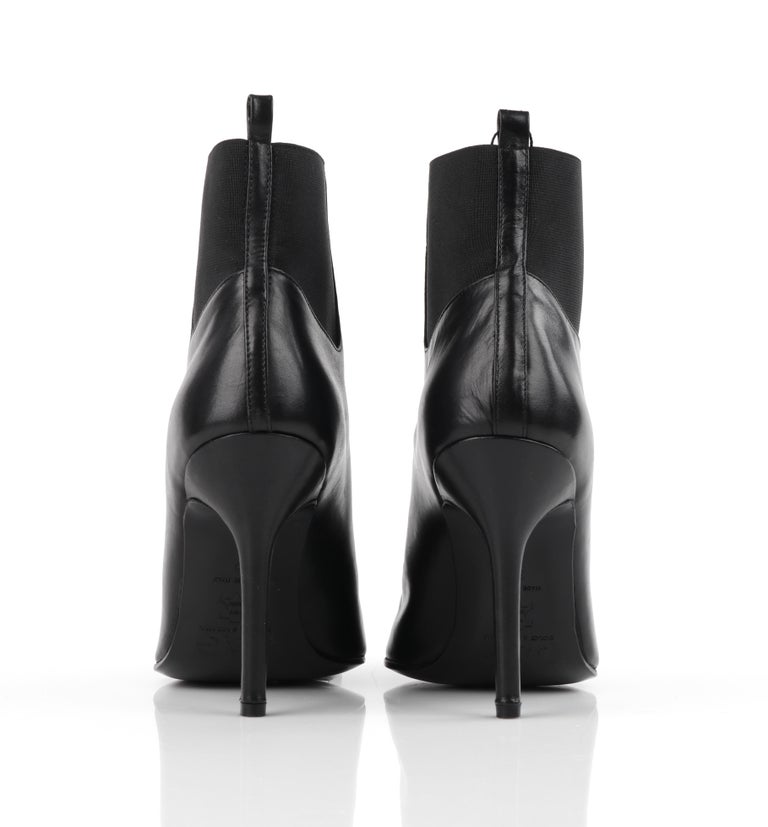 lace up pointed toe booties