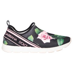 Dolce 
Gabbana Tropical Rose Sorrento Trainers Size IT 37