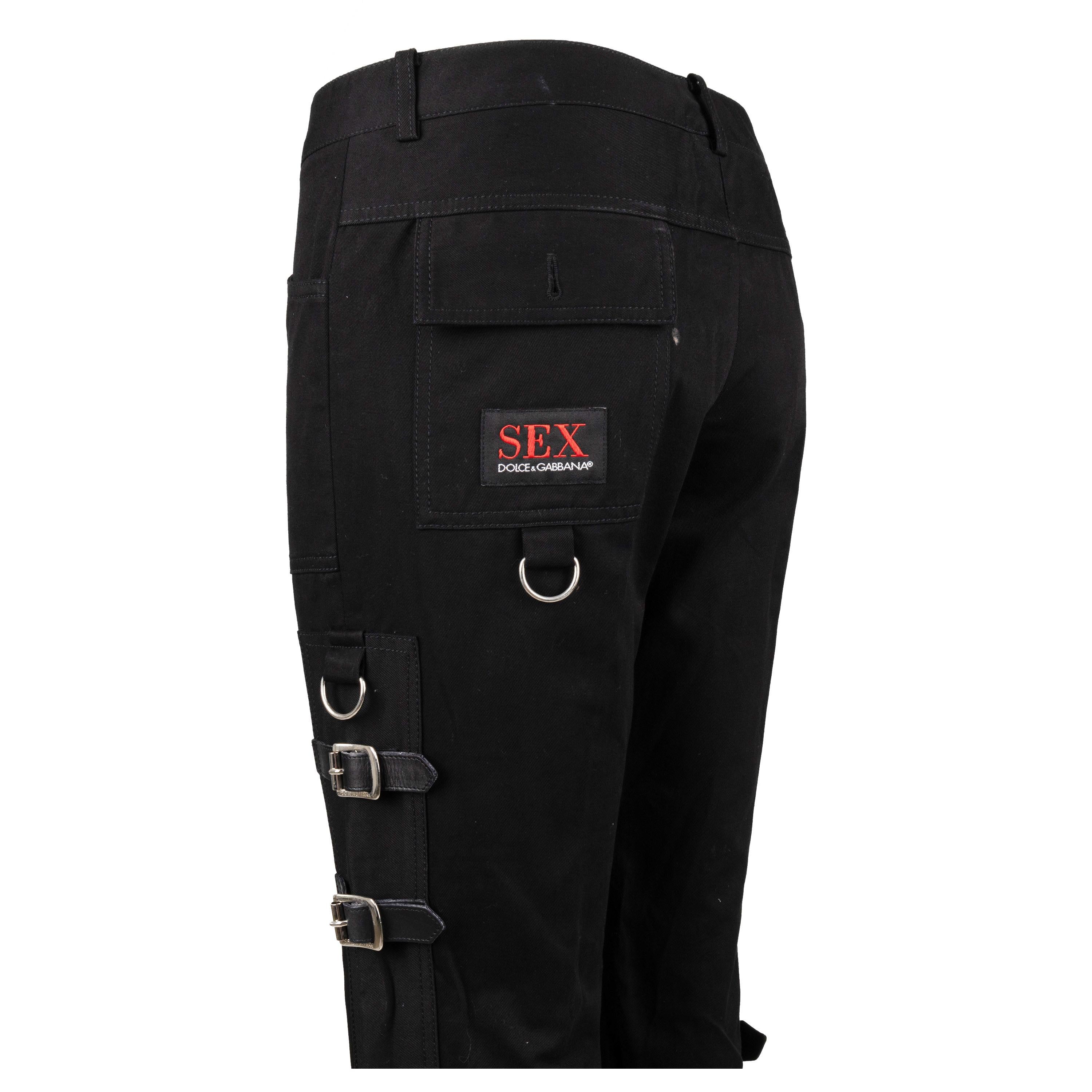 Dolce & Gabbana Pantalon à boucles - Années 00 Pour femmes en vente