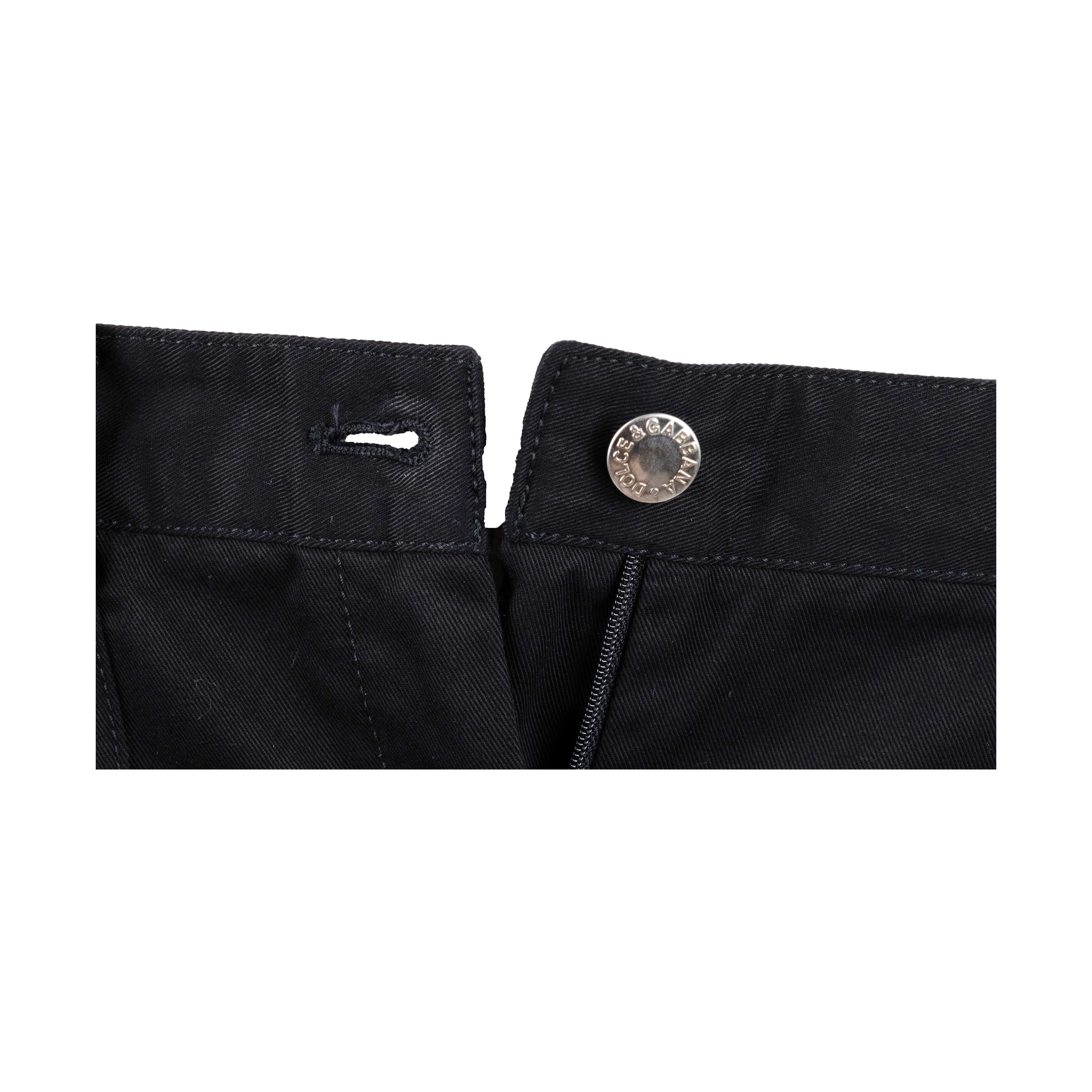 Dolce & Gabbana Pantalon à boucles - Années 00 en vente 4