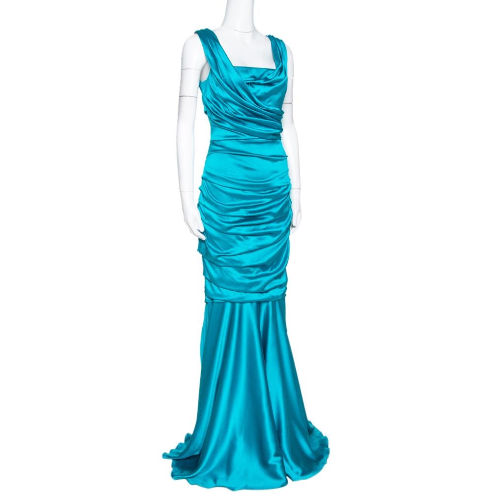 turquoise blue party dress