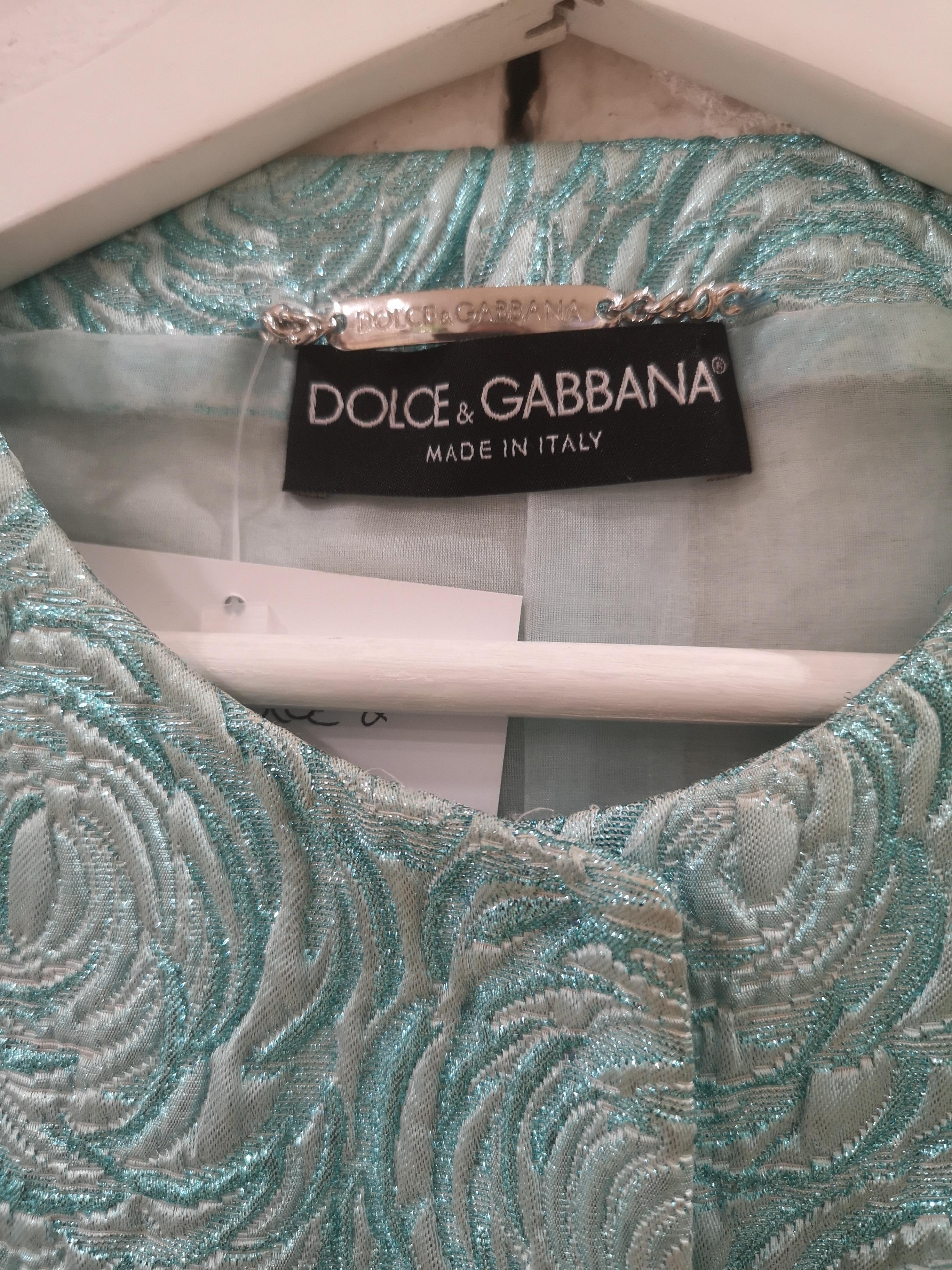 Dolce & Gabbana turquoise wool jacket  1