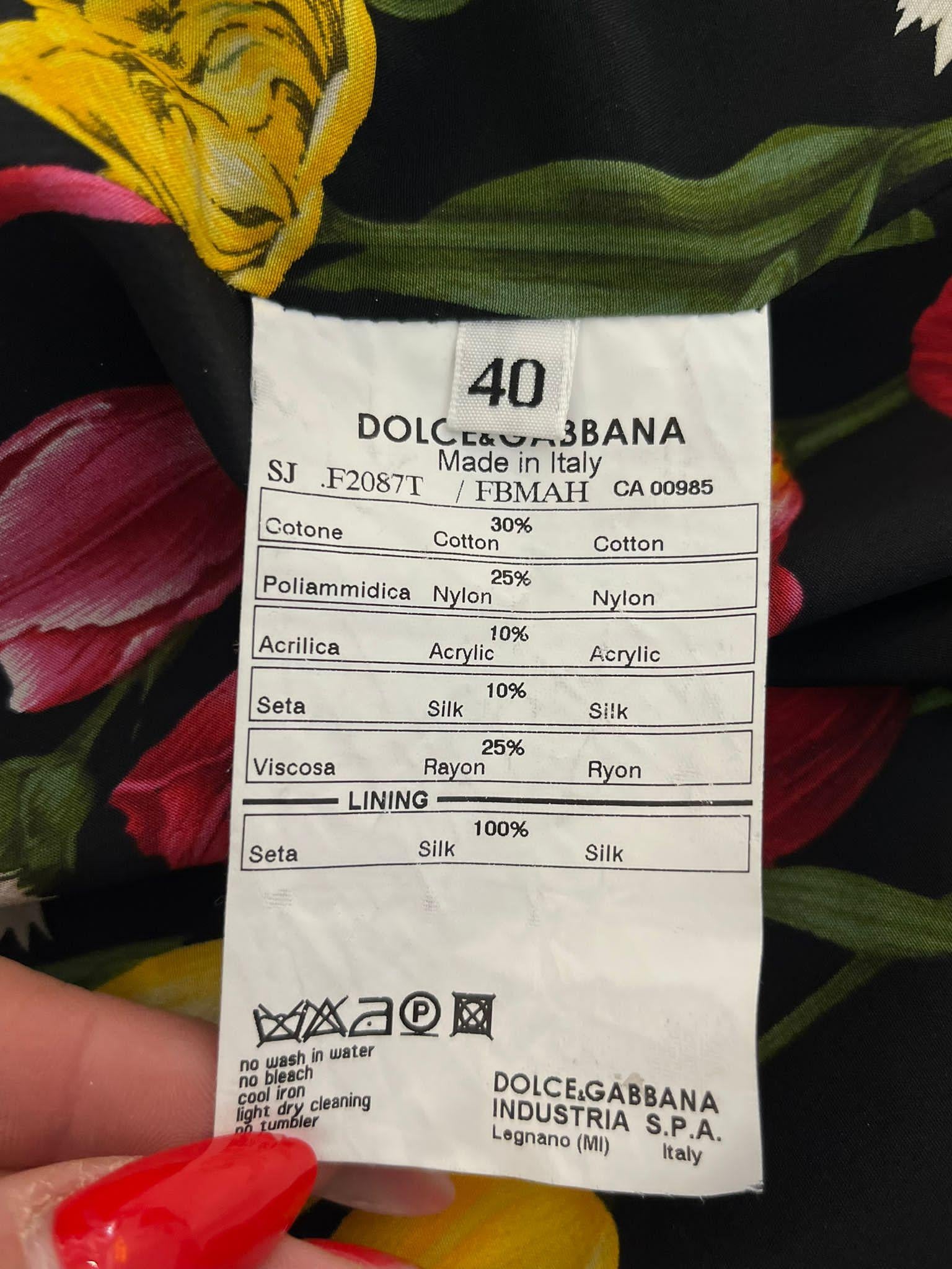 Dolce & Gabbana Tweed Logo Jacket For Sale 3