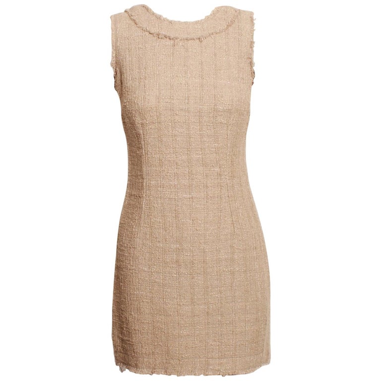 Dolce and Gabbana Tweed Mini Dress For Sale at 1stDibs | dolce and ...