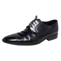 Dolce 
Gabbana Two Tone Brogue Leather Lace Up Derby Size 44