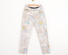 Dolce & Gabbana 'Underground Map' Printed Pattern Denim Jeans