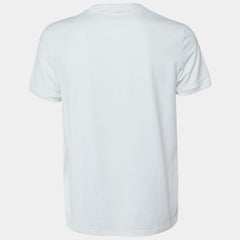 Dolce & Gabbana Underwear White Cotton Logo Embroidered T-Shirt L