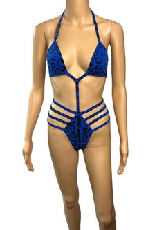 Dolce & Gabbana Unworn Logo Cutout Strappy Bodysuit Monokini Swimsuit Swimwear