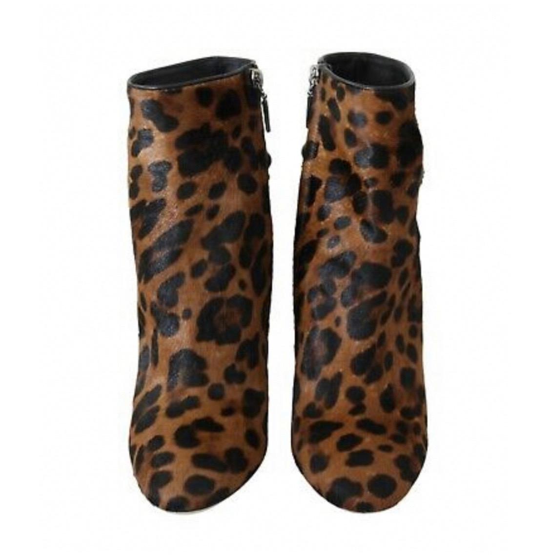 Donna Dolce & Gabbana caviglia vally
stivali in pelo di vitello leopardato in vendita