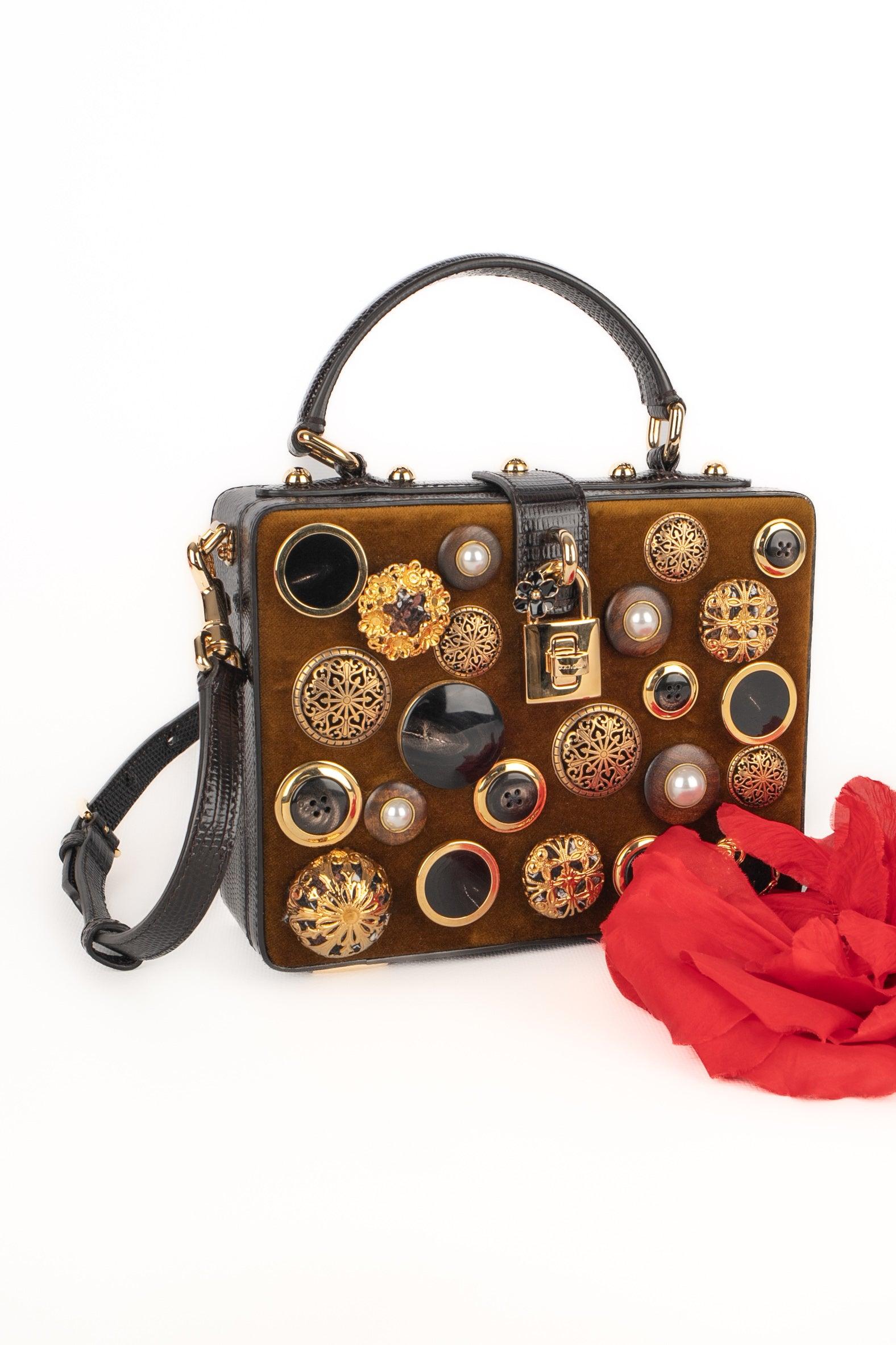 Dolce & Gabbana Velvet Box Bag 7