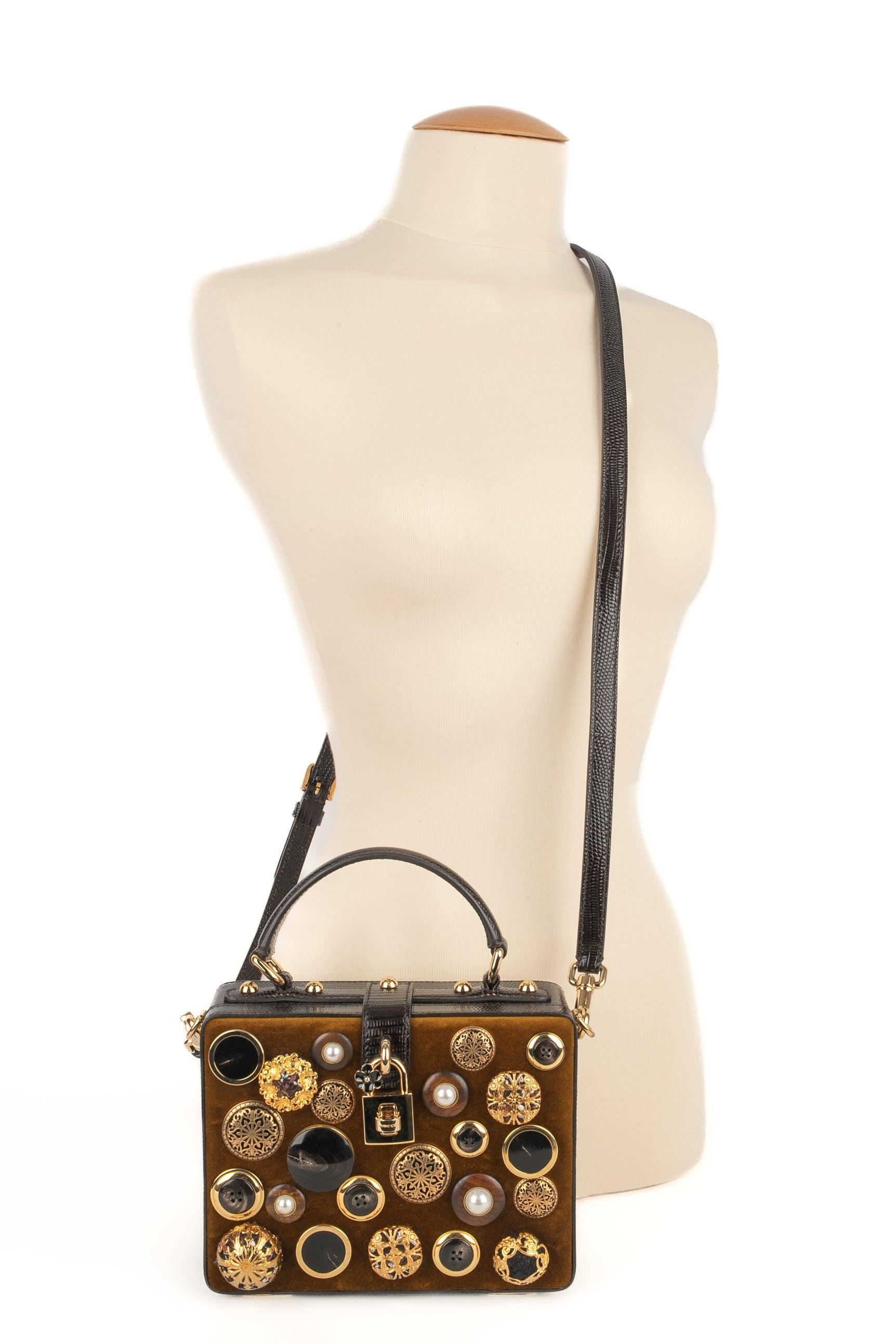 Dolce & Gabbana Velvet Box Bag 8