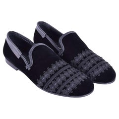 Dolce & Gabbana - Velvet Loafer AMALFI with Embroidery EUR 40