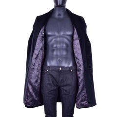 Dolce & Gabbana - Velvet Slim Fit Coat Gray