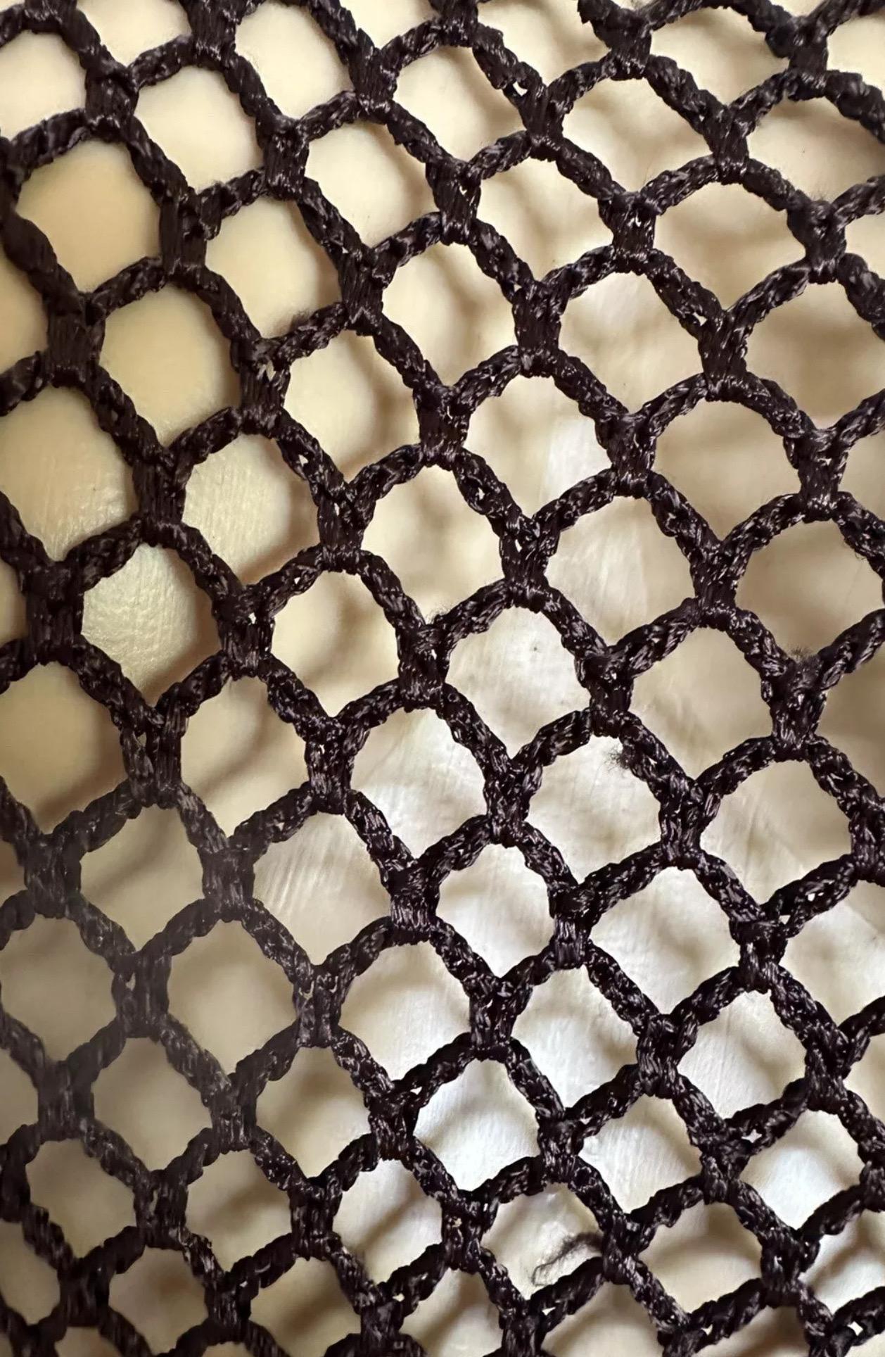 Women's DOLCE & GABBANA Vintage 1990’S Brown Crochet Fishnet Sleeveless Top
