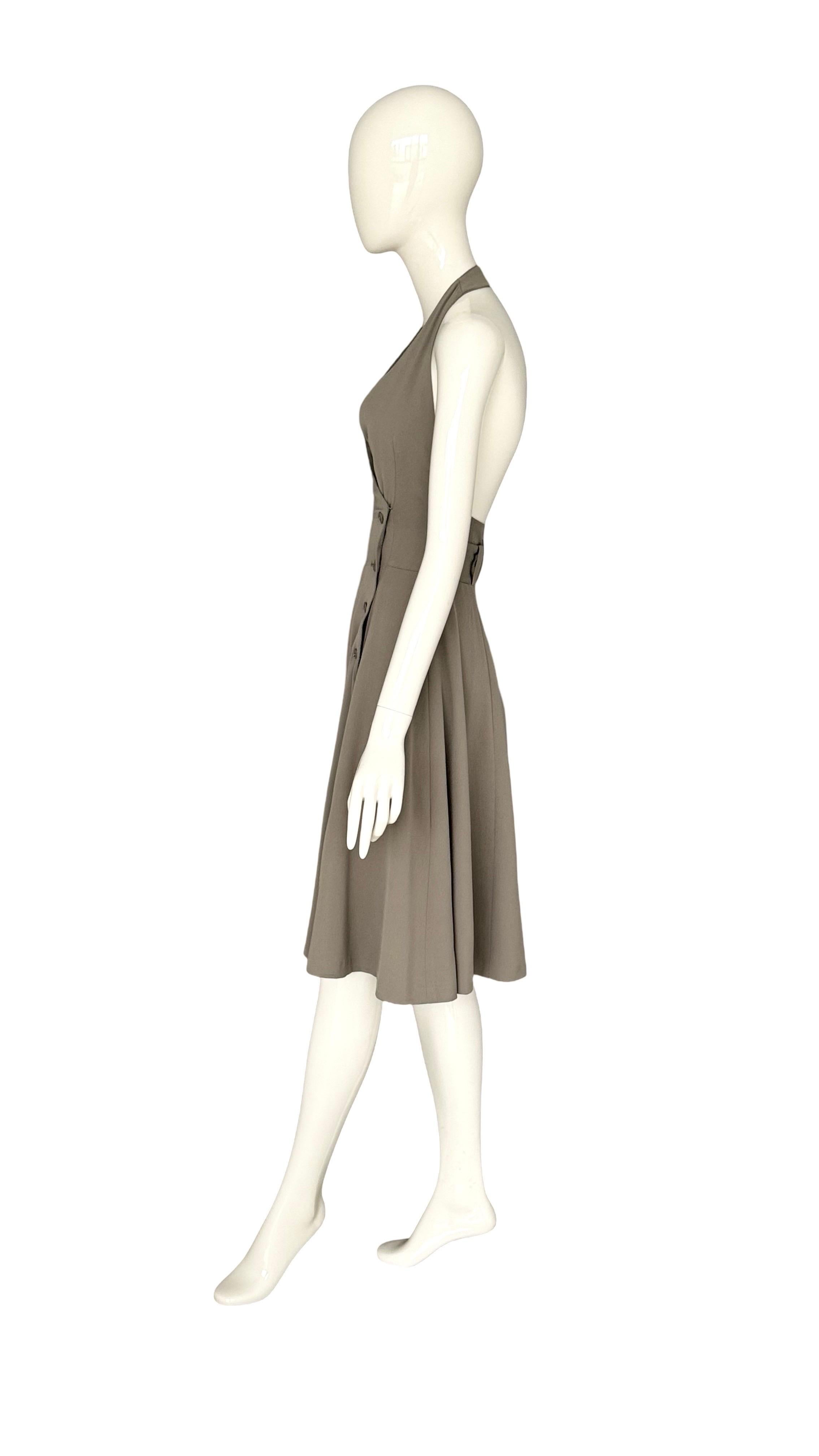 Donna Dolce & Gabbana Vintage 1990s Halter Open Back Mid-Length Wrap Dress in vendita