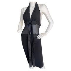 Dolce & Gabbana Vintage 90's Little Black Dress with Sheer Midriff
