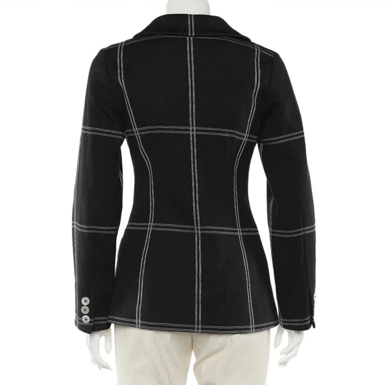 Vintage D&G Tailored Black Blazer with Satin Lapels (M)