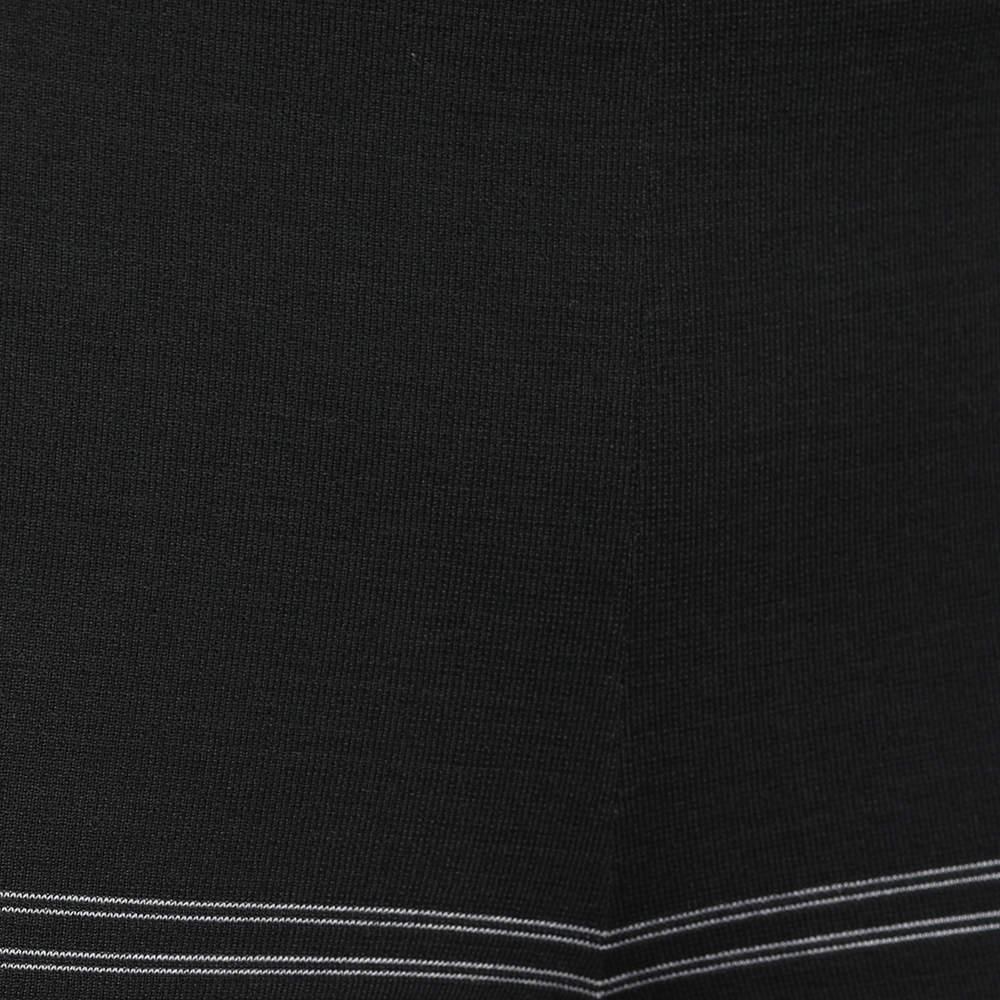 Dolce & Gabbana Vintage Black Checkered Cotton Knit Leggings S For Sale 1