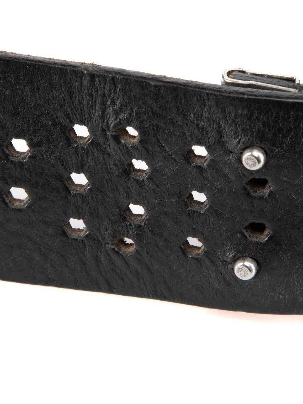 Dolce & Gabbana Vintage Black Leather Belt 1