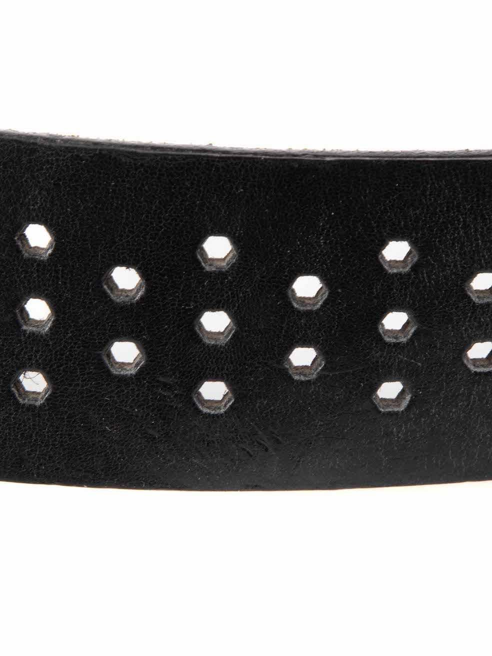 Dolce & Gabbana Vintage Black Leather Belt 2