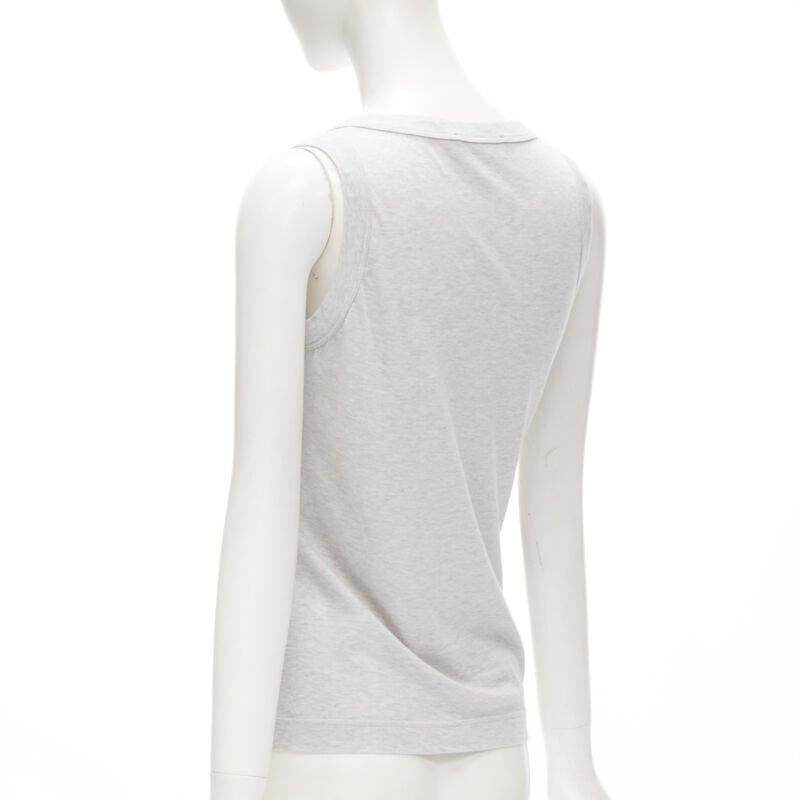 De las mujeres DOLCE GABBANA Camiseta de tirantes gris con estampado Y2K Vintage Cinematic Actress IT38 XS en venta