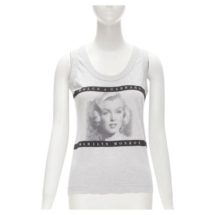 D&G DOLCE GABBANA Vintage Y2K Elvis Presley photo print ribbed