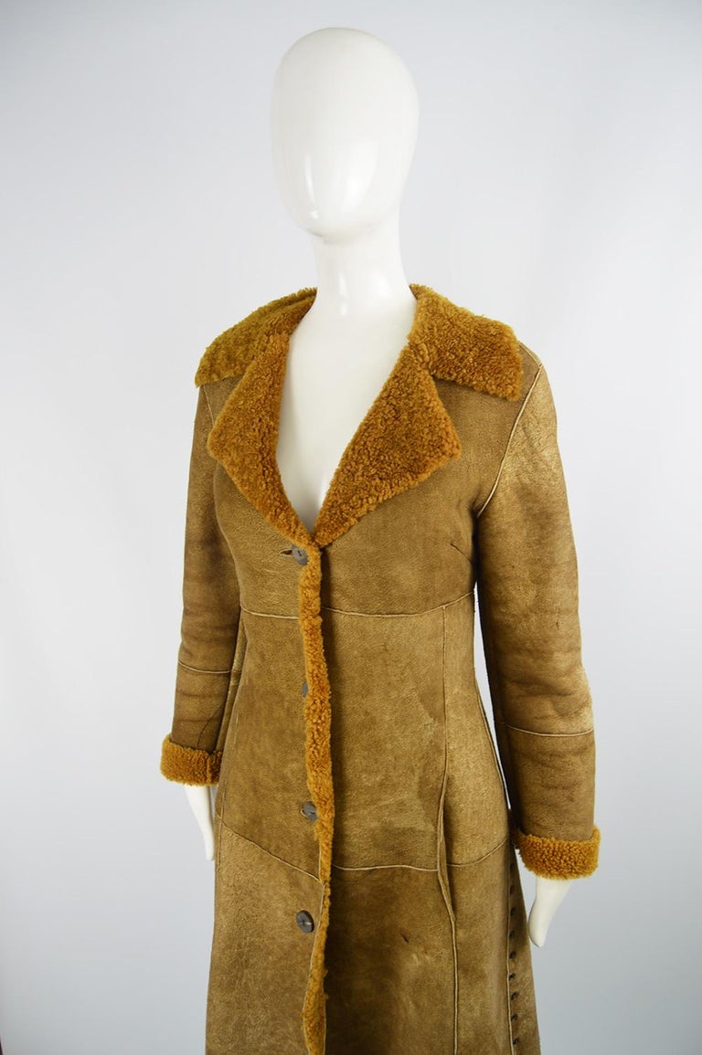 oorsprong alleen Resultaat Dolce and Gabbana Vintage D&G Distressed Sheepskin Shearling Coat For Sale  at 1stDibs