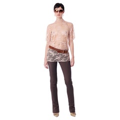 Dolce & Gabbana Vintage F/W 2001 Dust Pink Lace Top