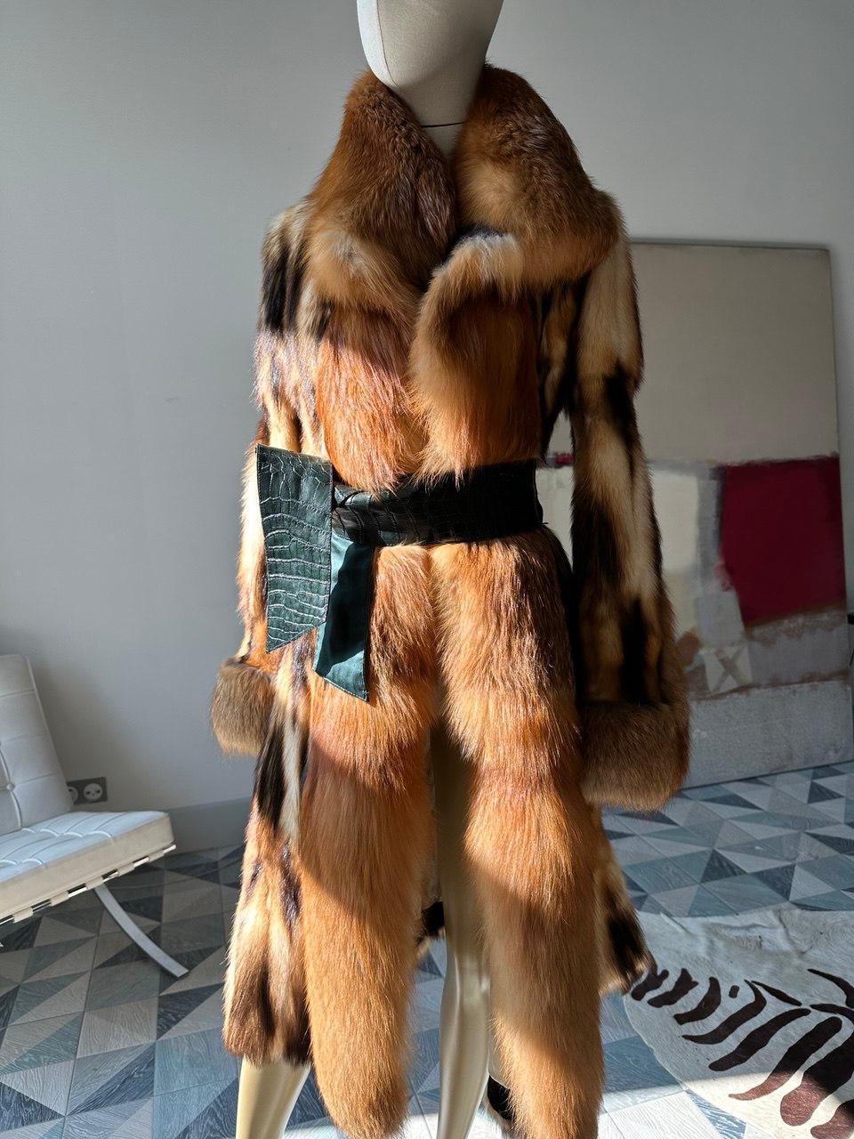 Brown Dolce & Gabbana vintage fur coat For Sale