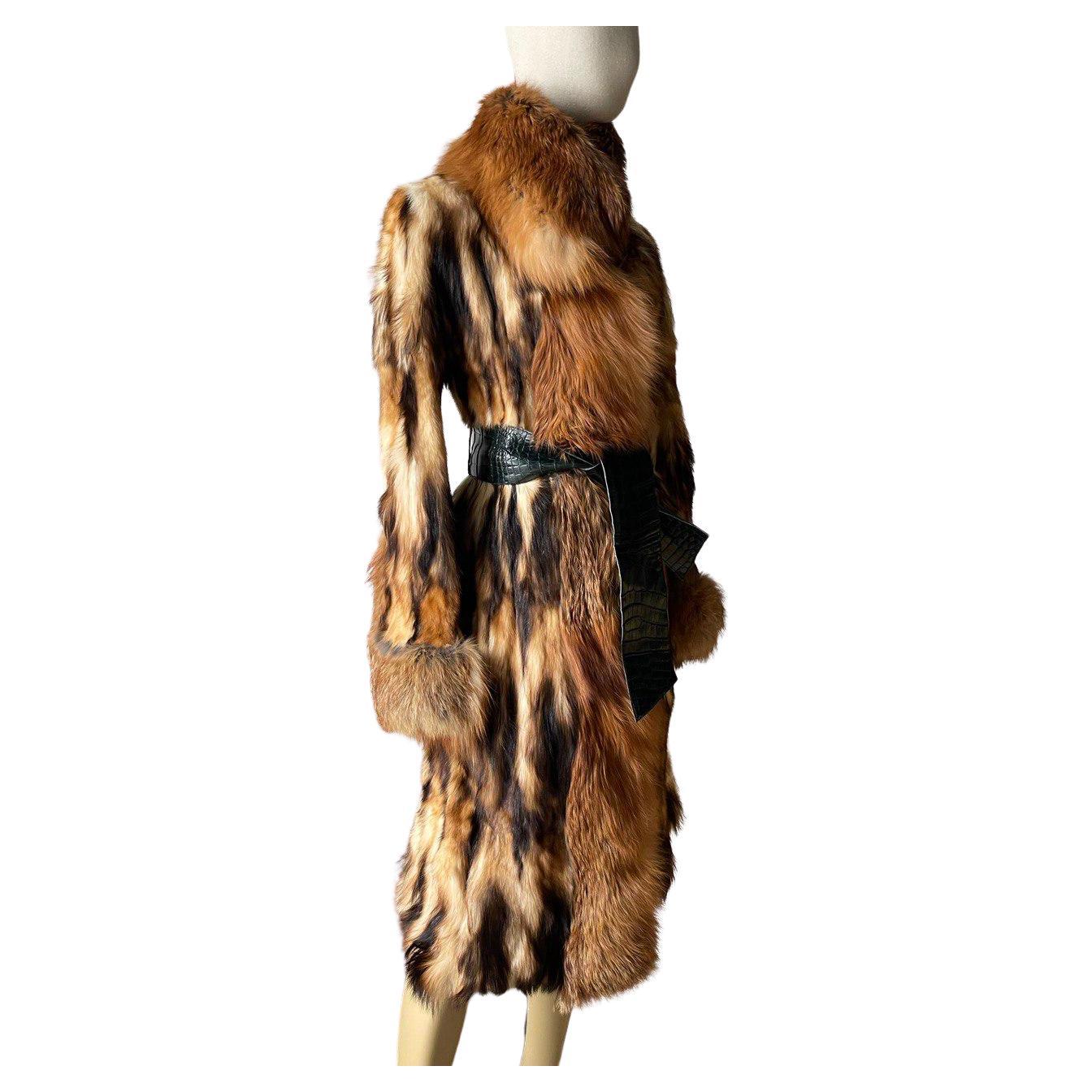 Dolce & Gabbana vintage fur coat For Sale
