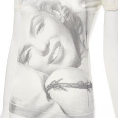 DOLCE GABBANA Vintage Marilyn Monroe Y2K photo print cotton tshirt IT36 XS