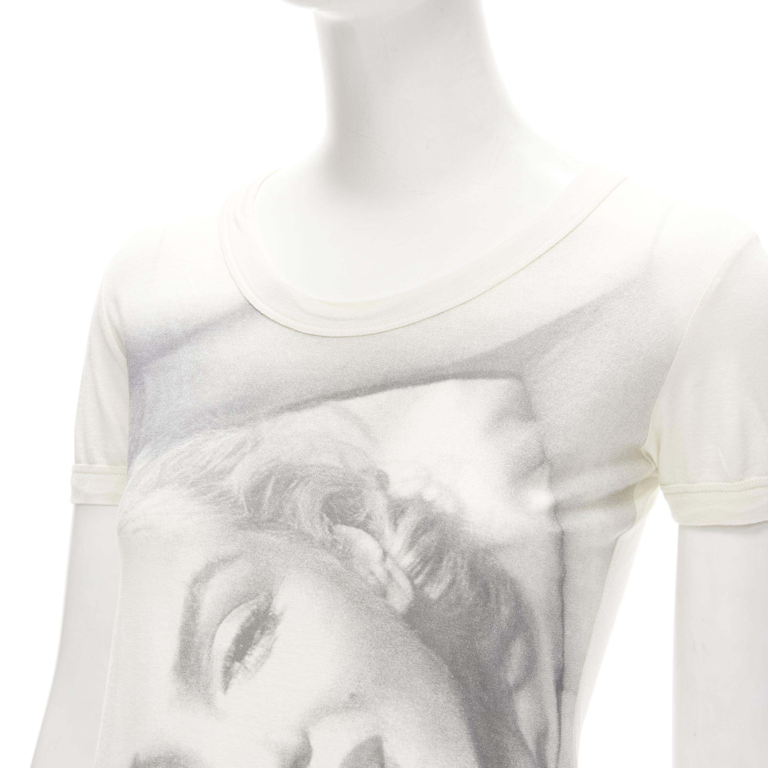 DOLCE GABBANA Vintage Marilyn Monroe Y2K photo print cotton tshirt IT36 XS In Excellent Condition In Hong Kong, NT
