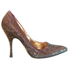 Dolce 
Gabbana Vintage Metallic Pumps Size IT 37.5