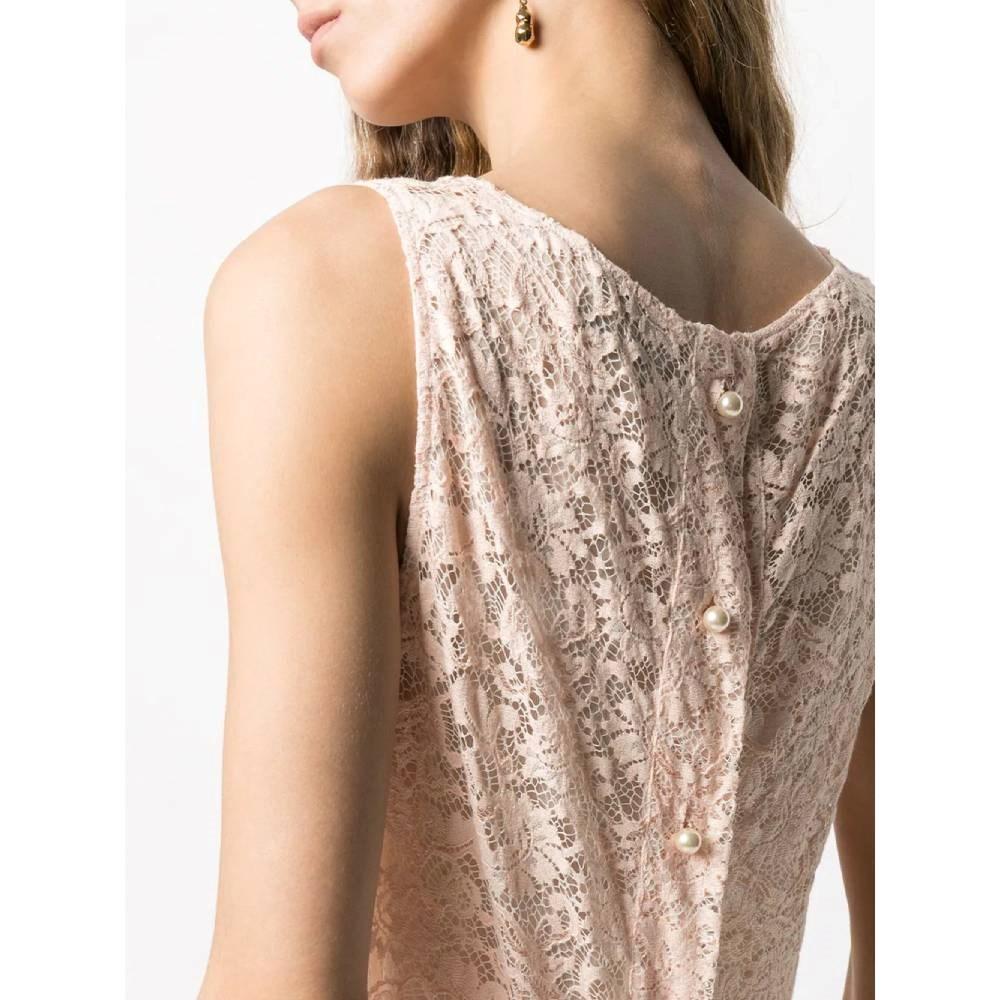 Dolce & Gabbana Vintage pink lace sleeveless 90s top 1