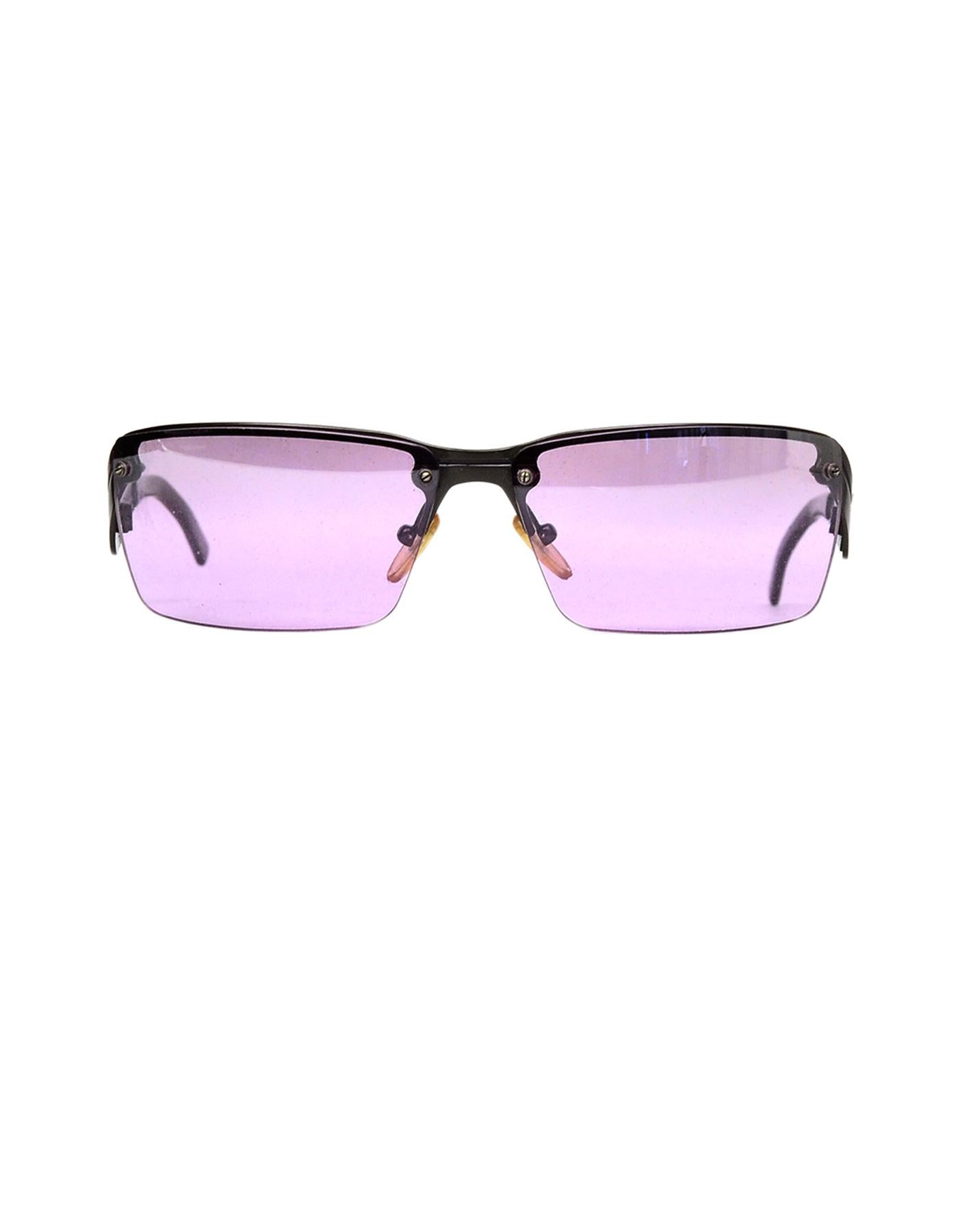 Dolce & Gabbana Vintage Purple Lens Sunglasses In Excellent Condition In New York, NY