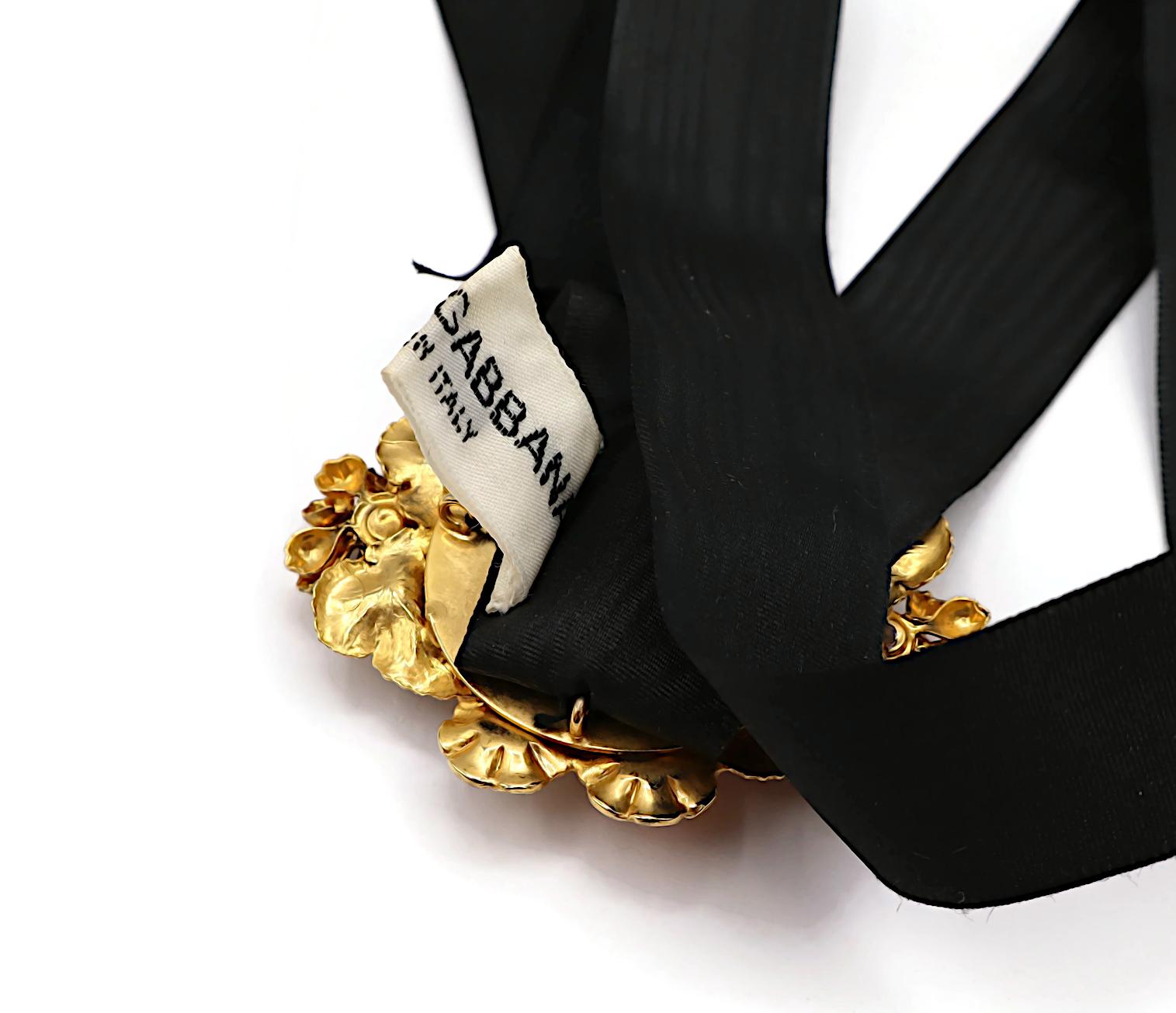 DOLCE & GABBANA Vintage Scene of Gallantry Print Choker Necklace, 1992 10