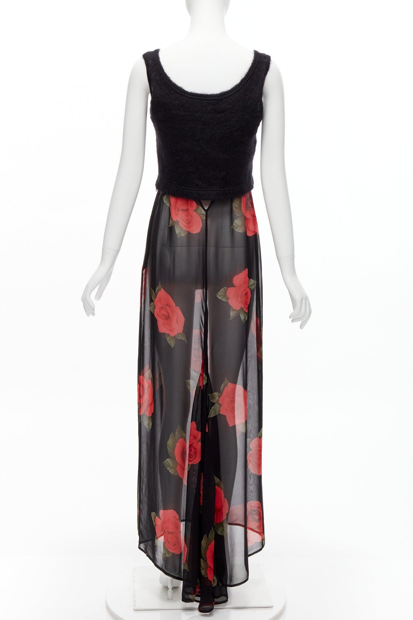 abito con rose dolce e gabbana