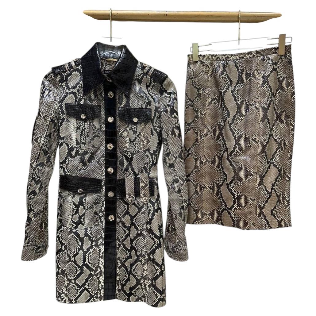 Dolce & Gabbana Vintage SS 2005 Jacket Skirt Suit Set IT 38 im Angebot
